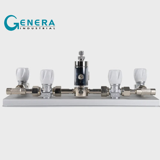 CENTRAL DE GASES MANUAL DOBLE MULTIGAS SERIE CM10SL DE IN 1/4