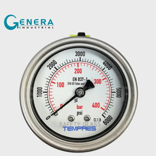 MANOMETRO SERIE INOX DN 63mm (2 1/2") POSTERIOR